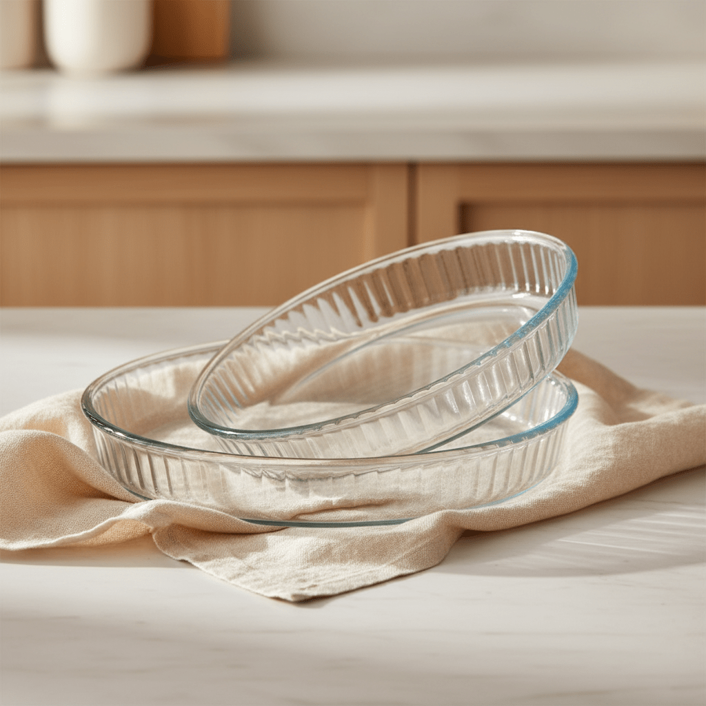 Borcam - Ovnfast Glastærteforme - 2 stk. | 26 & 32 cm - Løven Home