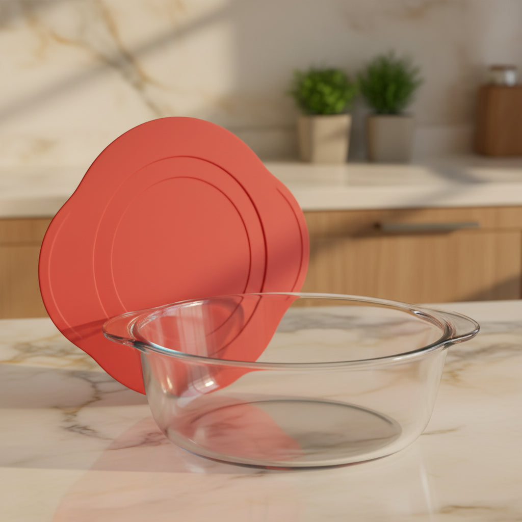 Borcam Rund Glas Ovnform m/Låg 2,1 L - Løven Home