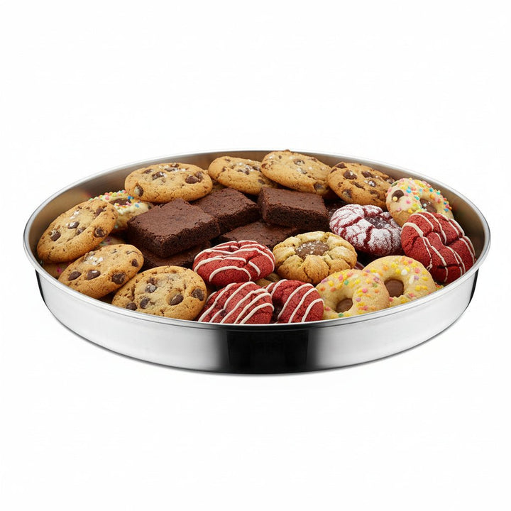 Bradepandesæt 3 stk. - 28 - 32 - 36 cm - Rustfrit Stål - Rund - Løven Home