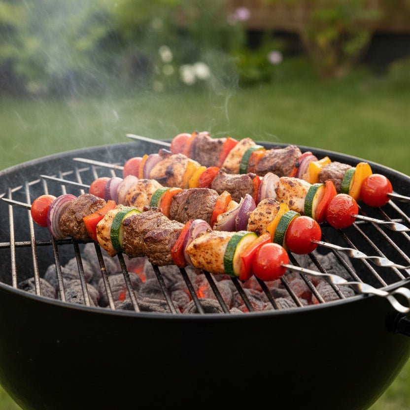 Brede Easy grillspyd i rustfrit stål 6 stk. - 60 cm - Løven Home