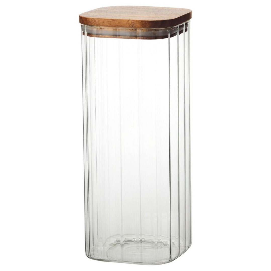 Bricard - Acacia Opbevaringsglas - 10x10x25 cm, 1,8 L - Løven Home