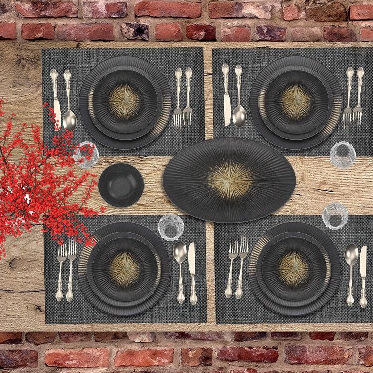 Bricard Amilly Black Ochre 25 Dele - 6 Personer - Løven Home