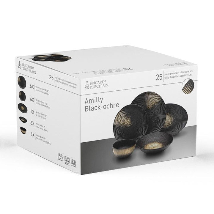 Bricard Amilly Black Ochre 25 Dele - 6 Personer - Løven Home