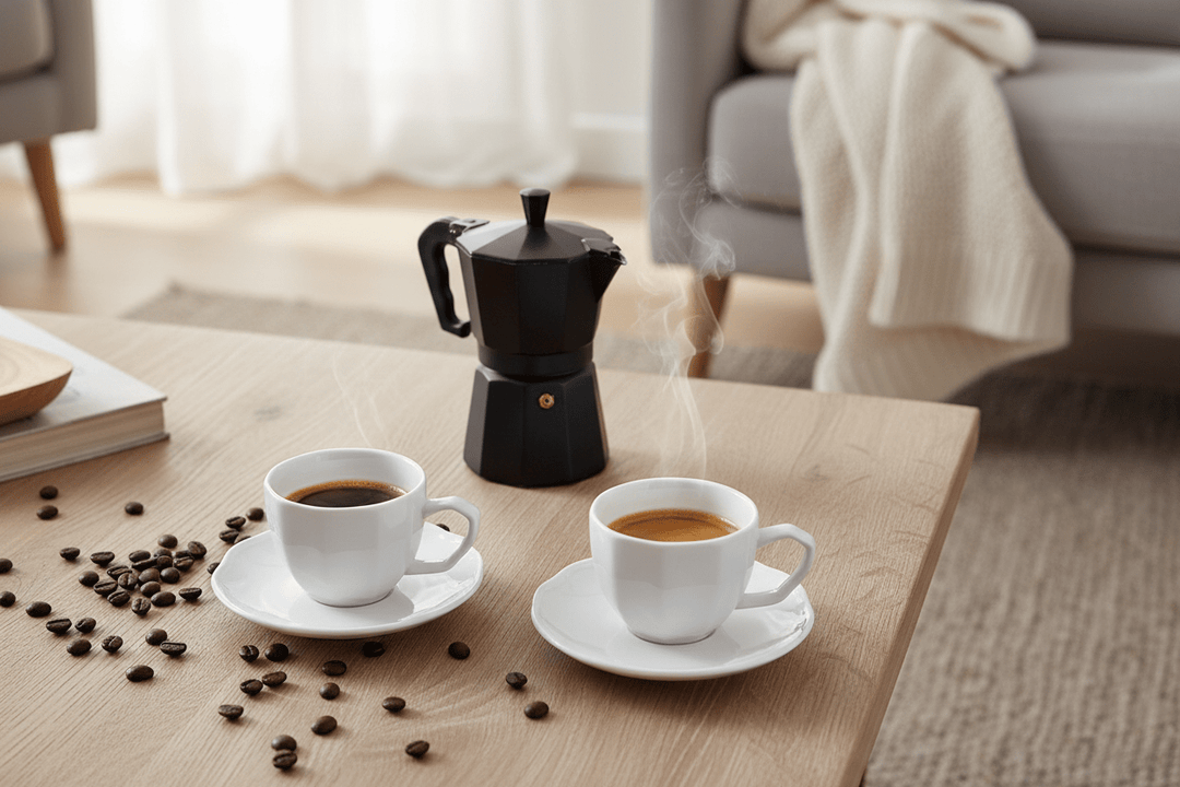 Bricard Angles White - espresso-kaffekopper - 12 dele 6 personer - Løven Home