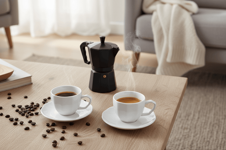 Bricard Angles White - espresso-kaffekopper - 12 dele 6 personer - Løven Home