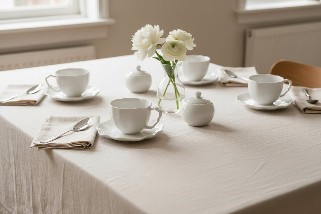 Bricard Angles White - kaffekopper i gloss hvid - 6 personers 12 dele - Løven Home