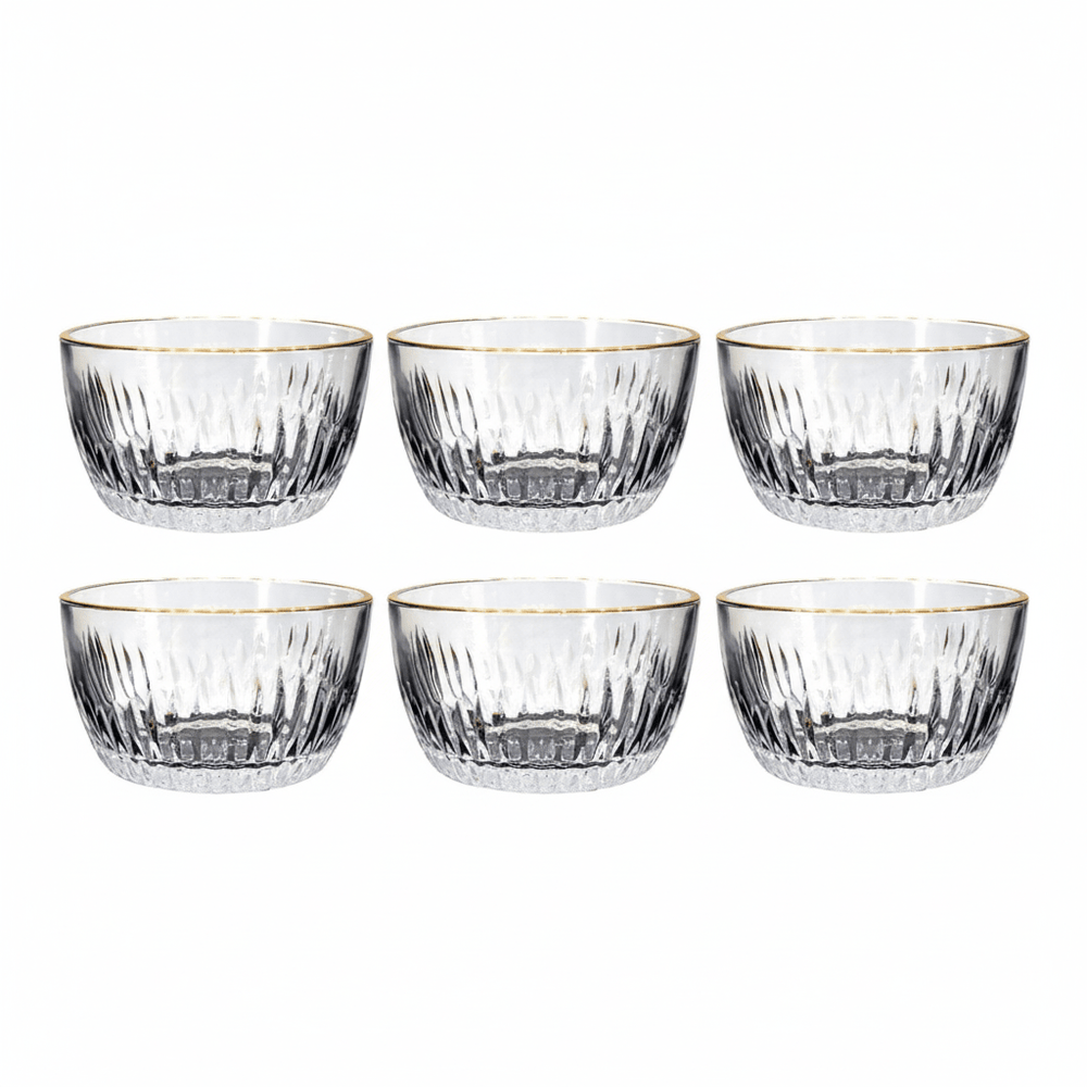 Bricard Armilla Gold Glas Snackskåle Sæt 6 stk. - Løven Home