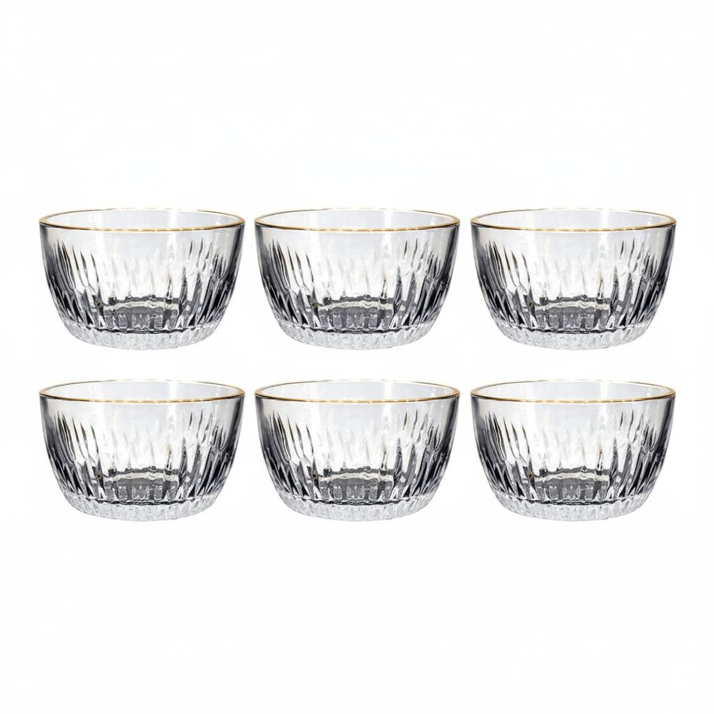 Bricard Armilla Gold Glas Snackskåle Sæt 6 stk. - Løven Home