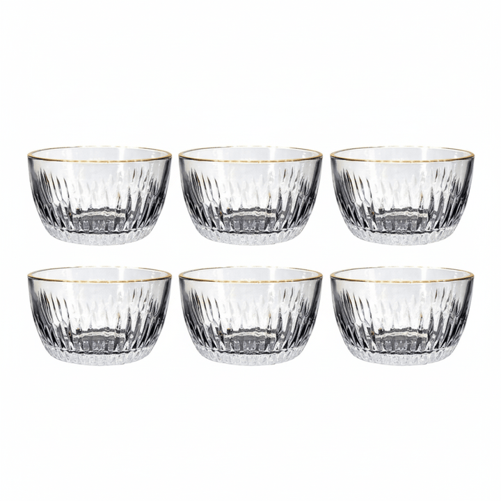 Bricard Armilla Gold Glas Snackskåle Sæt 6 stk. - Løven Home