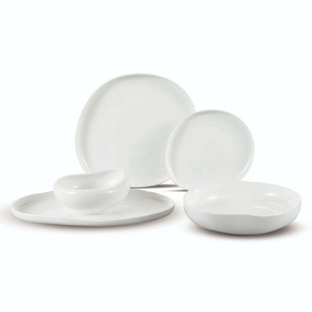 BRICARD BARLES PORCELÆNSSÆT | HVID 25 DELE - 6 PERSONER - Løven Home