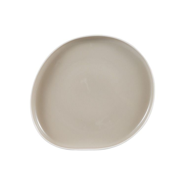 BRICARD BARLES PORCELÆNSSÆT | HVID-TAUPE 25 DELE - 6 PERSONER - Løven Home