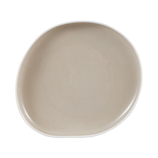 BRICARD BARLES PORCELÆNSSÆT | HVID-TAUPE 25 DELE - 6 PERSONER - Løven Home
