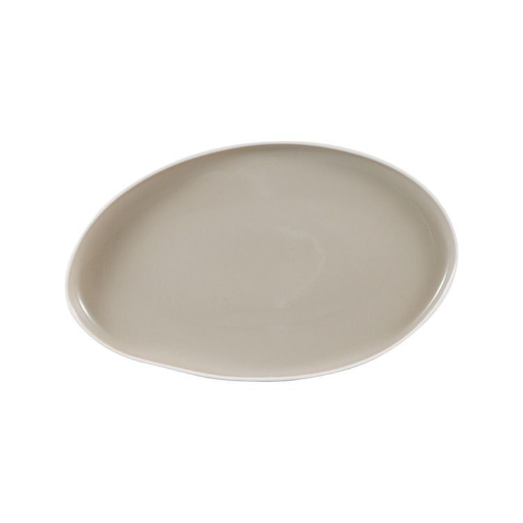 BRICARD BARLES PORCELÆNSSÆT | HVID-TAUPE 25 DELE - 6 PERSONER - Løven Home