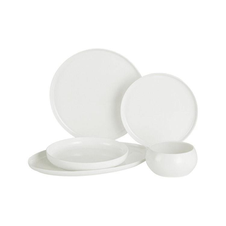 Bricard Bobigny Hvid Porcelænssæt 25 dele - 6 personer - Løven Home