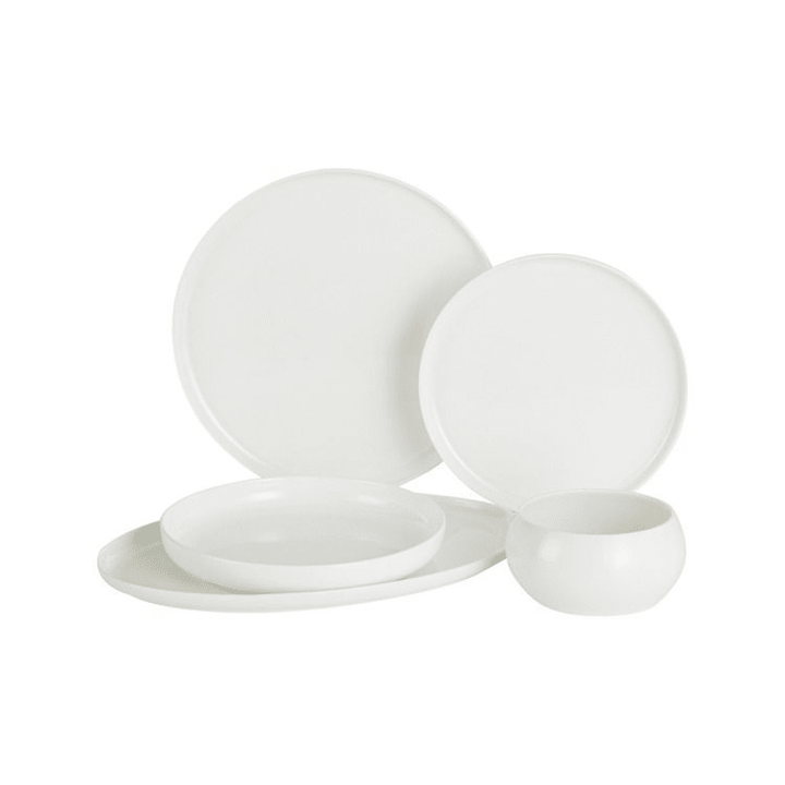 Bricard Bobigny Hvid Porcelænssæt 25 dele - 6 personer - Løven Home