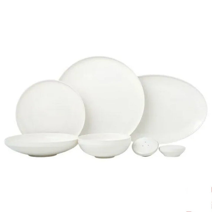 Bricard Canet Hvid Porcelænssæt 27 dele - 6 personer - Løven Home