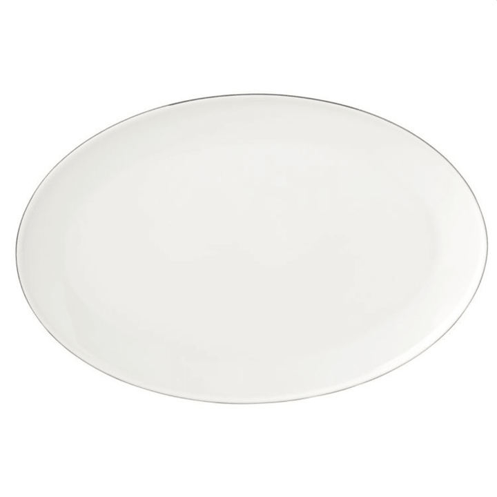 Bricard Canet Hvid/Sølv Porcelænssæt 27 dele - 6 personer - Løven Home