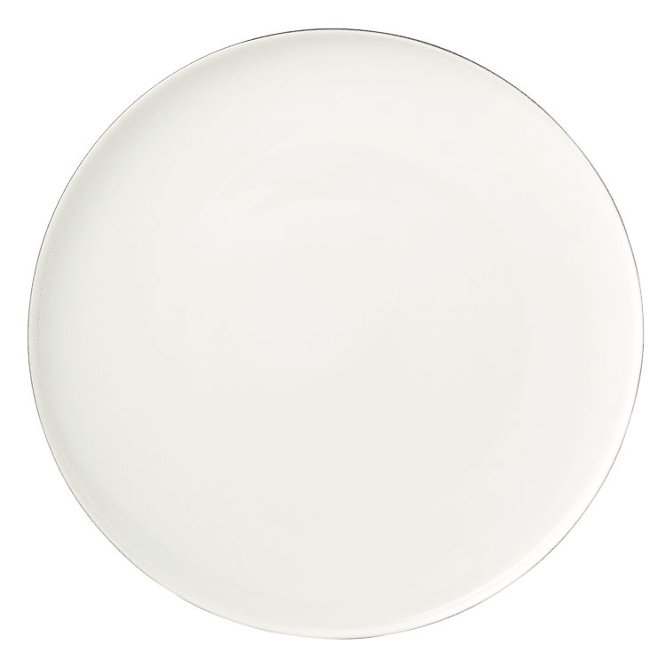 Bricard Canet Hvid/Sølv Porcelænssæt 27 dele - 6 personer - Løven Home