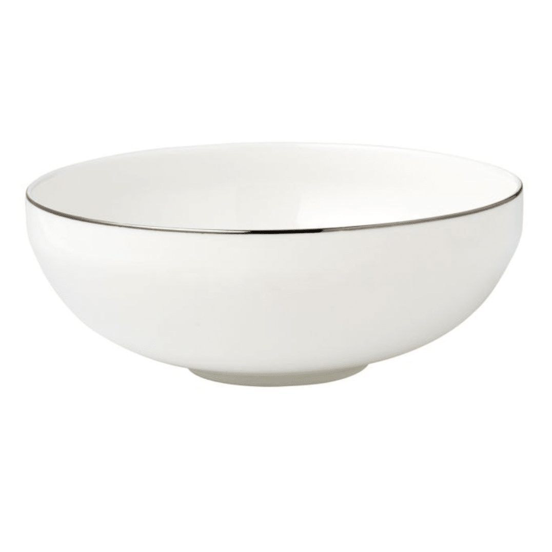 Bricard Canet Hvid/Sølv Porcelænssæt 27 dele - 6 personer - Løven Home