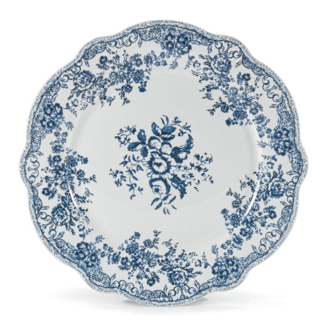 Bricard Fleury - Porcelæn tallerkensæt - 25 Dele | 6 Personer | Blå - Løven Home