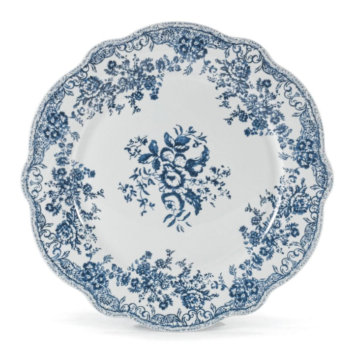Bricard Fleury - Porcelæn tallerkensæt - 25 Dele | 6 Personer | Blå - Løven Home