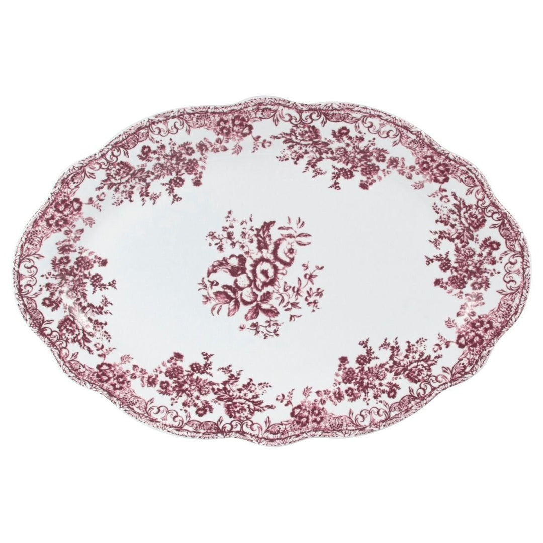Bricard Fleury - Porcelæn tallerkensæt - 25 Dele | 6 Personer | Pink - Løven Home