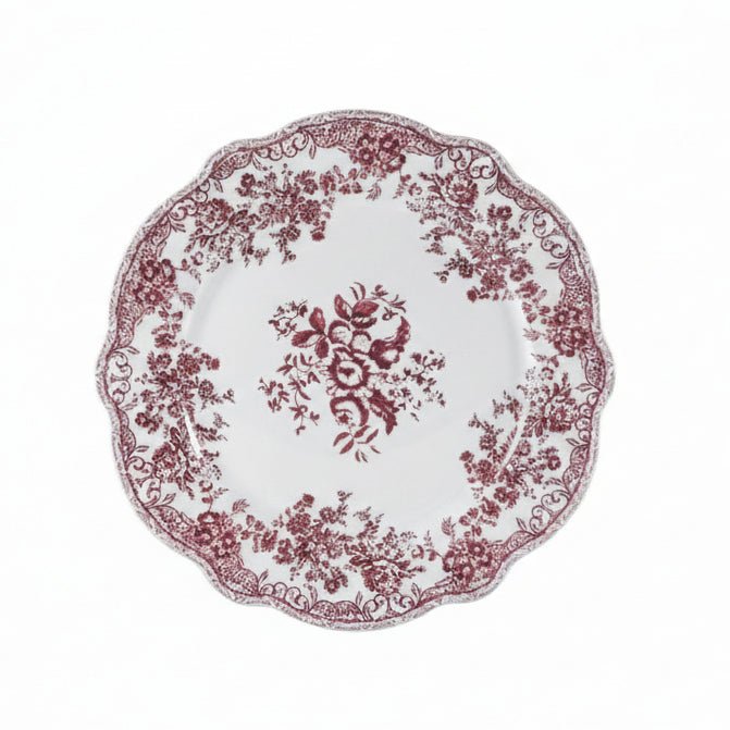 Bricard Fleury - Porcelæn tallerkensæt - 25 Dele | 6 Personer | Pink - Løven Home