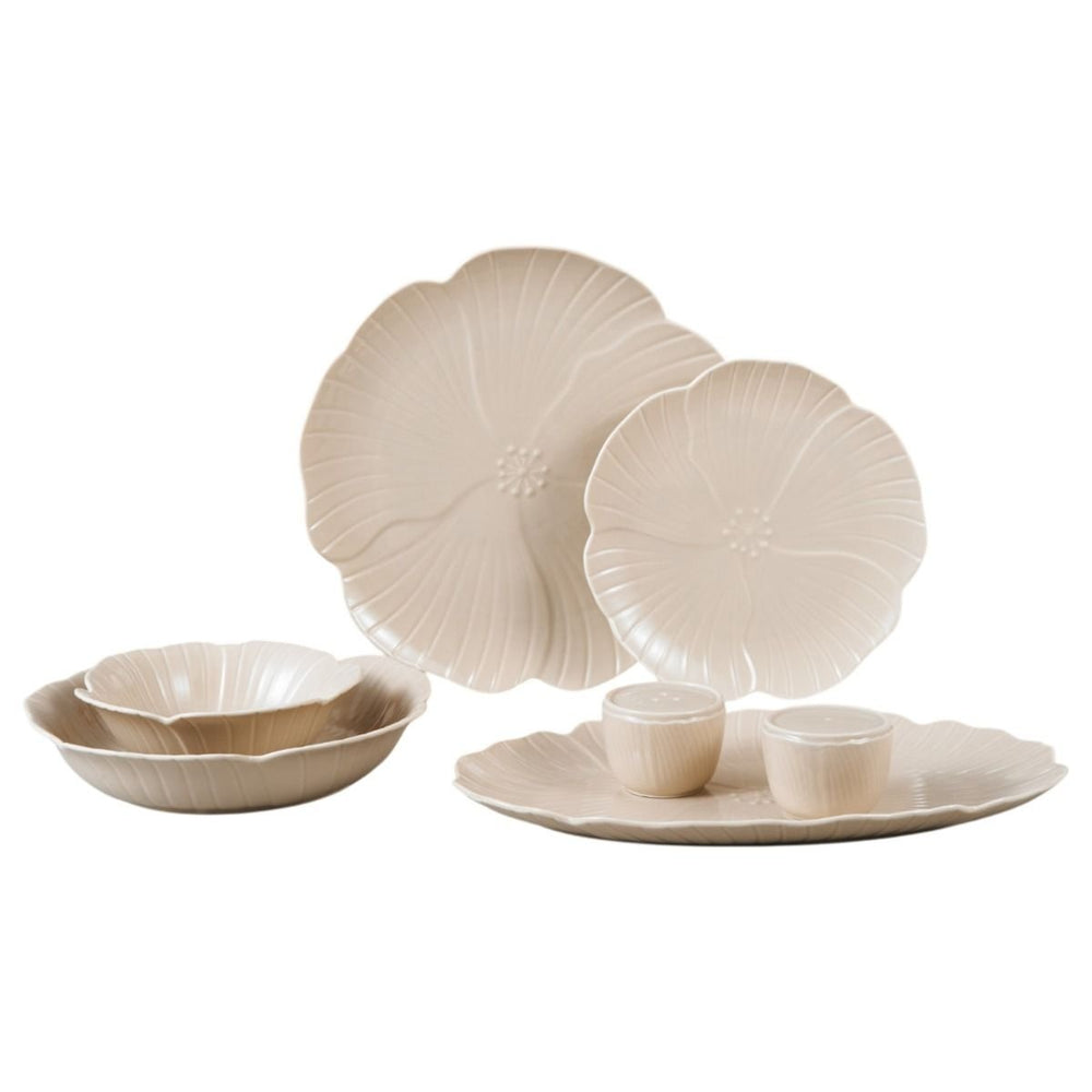Bricard - Florange Taupe - Tallerkensæt – 27 dele - 6 Personer - Løven Home