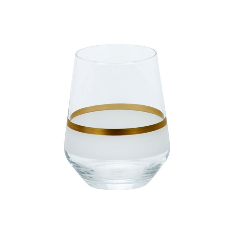 Bricard Lines Guld Drikkeglassæt 6 Stk. - 445 ml. - Løven Home