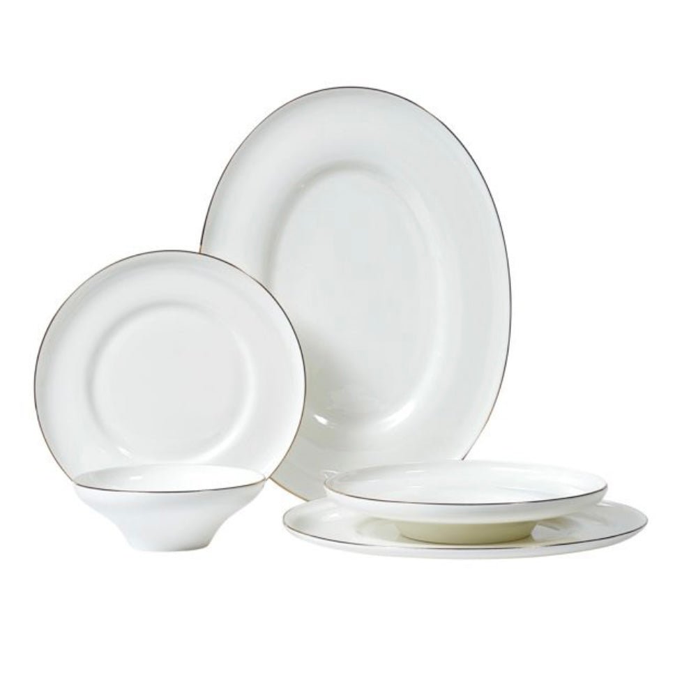 Bricard Macon Gold Porcelænssæt 25 dele - 6 personer - Løven Home