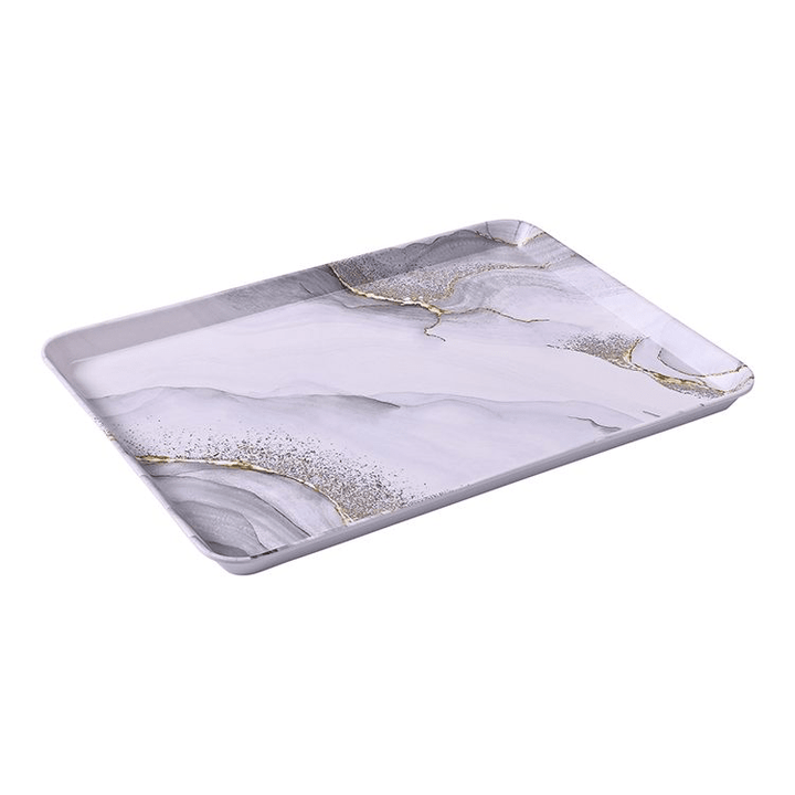 Bricard Melamin Serveringsbakke Marmor Look 42x31 cm - Løven Home