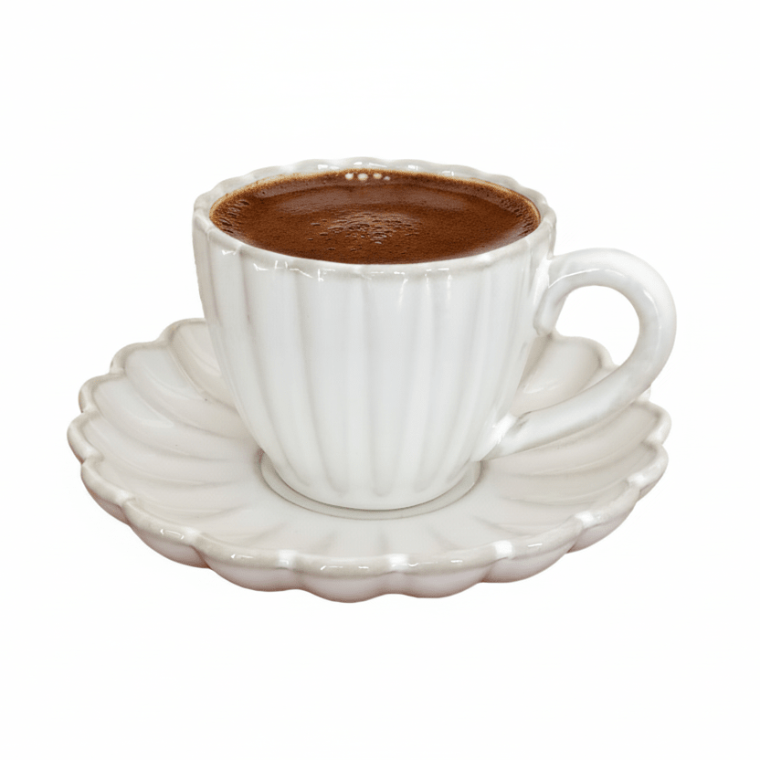 Bricard Paris - Espressosæt - 6 personer | 12 Dele | Beige - Løven Home