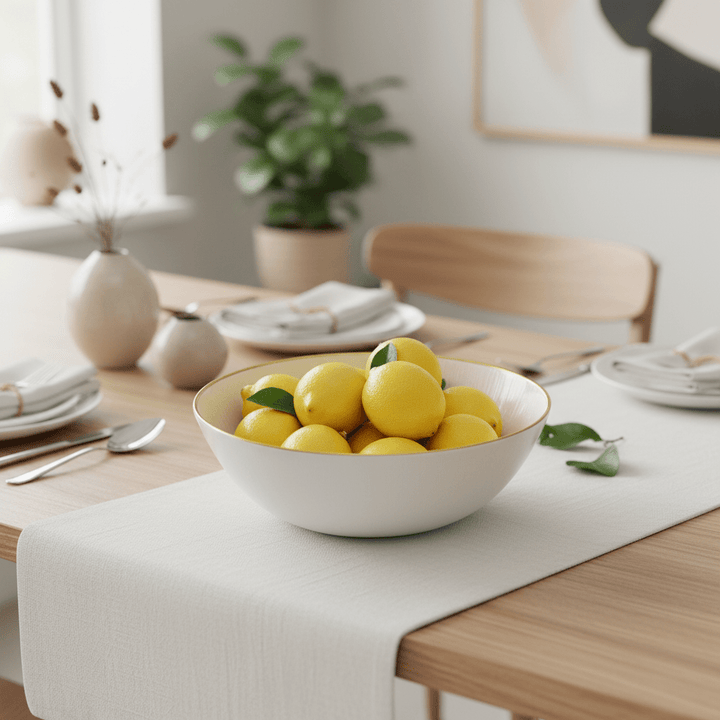 Bricard Rexy Glasskål - Perlemor m/Guldkant - 21 cm - Løven Home