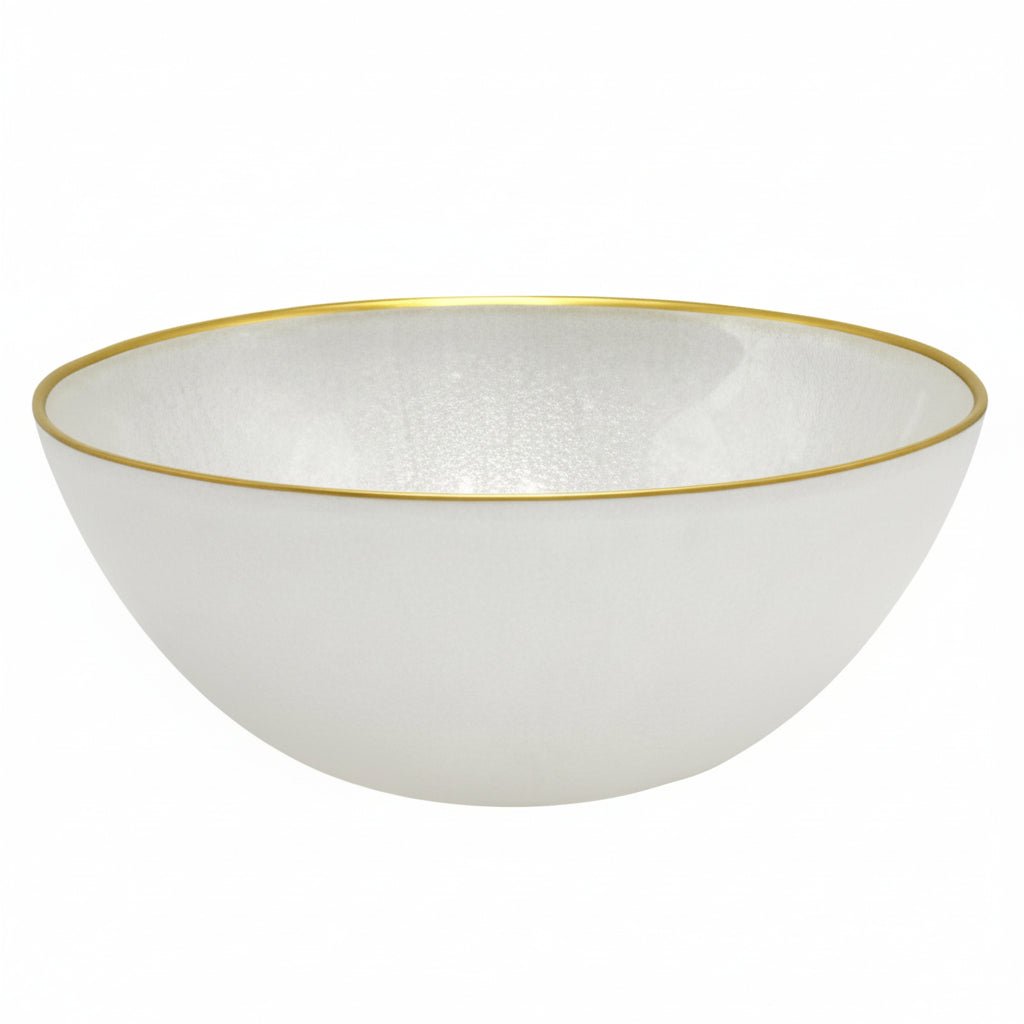 Bricard Rexy Glasskål - Perlemor m/Guldkant - 21 cm - Løven Home