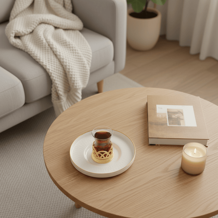 Bricard Rexy Underkoppesæt 6 stk. - Perlemor/Guld - 12 cm - Løven Home