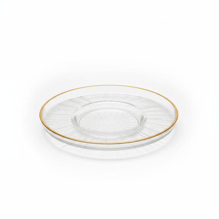 Bricard Rexy Underkoppesæt 6 stk. - Transparent/Guld - 12 cm - Løven Home