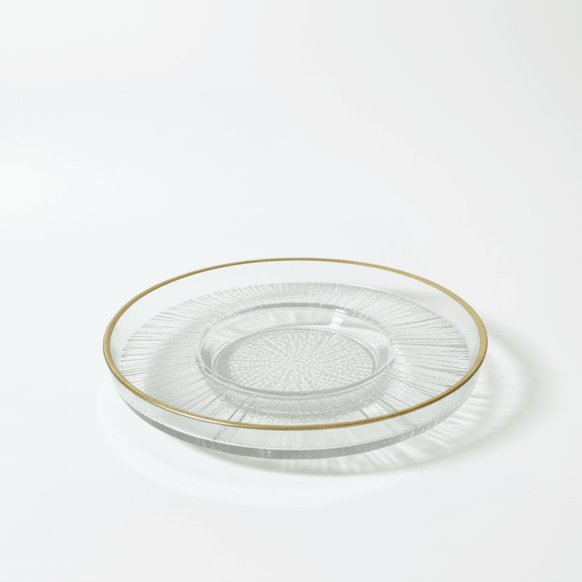 Bricard Rexy Underkoppesæt 6 stk. - Transparent/Guld - 12 cm - Løven Home