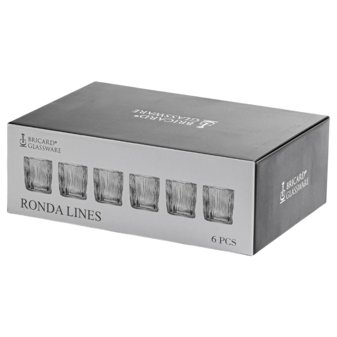 Bricard - Ronda Lines Drikkeglas 6 stk. - Transparent - Løven Home