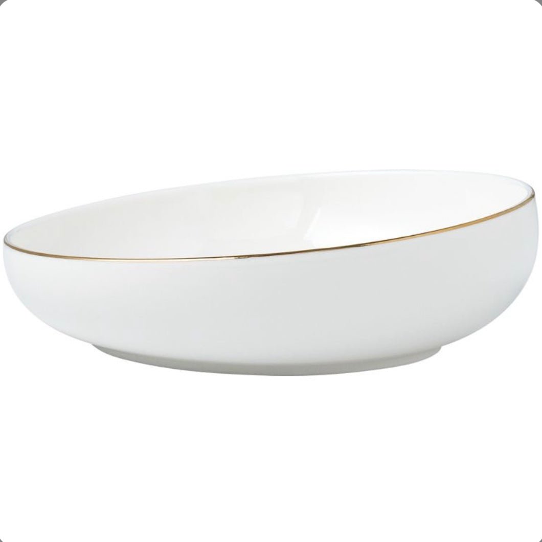 Bricard Talance Hvid/Guld Porcelænssæt 27 dele - 6 personer - Løven Home