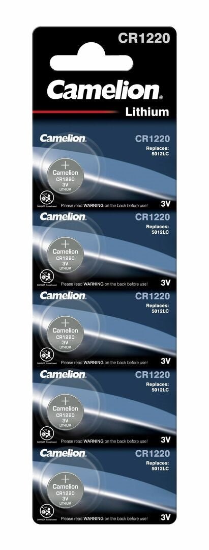 Camelion CR1220 Batteri (5 stk) - Løven Home