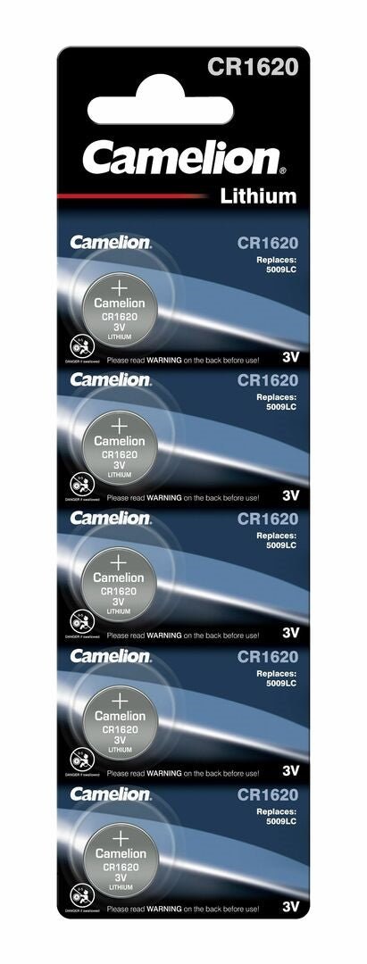 Camelion CR1620 Batteri (5 stk) - Løven Home
