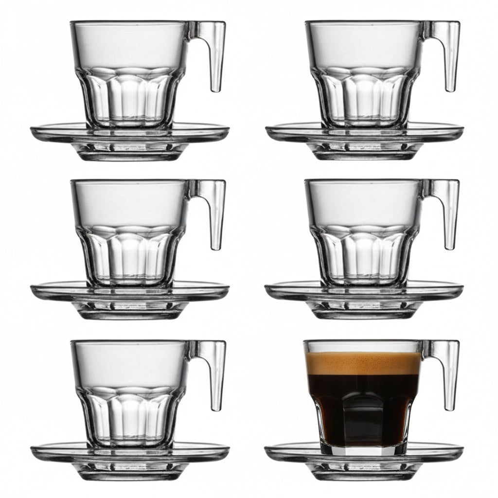 Casablanca Espresso - Sæt 12 Dele - 6 Personer - Løven Home