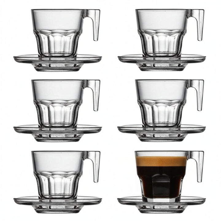 Casablanca Espresso - Sæt 12 Dele - 6 Personer - Løven Home