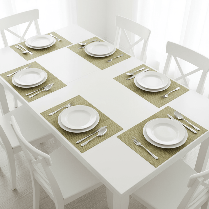 Cinar Dækkeservietter Guld/Beige 6 STK. 30x45 CM - Løven Home