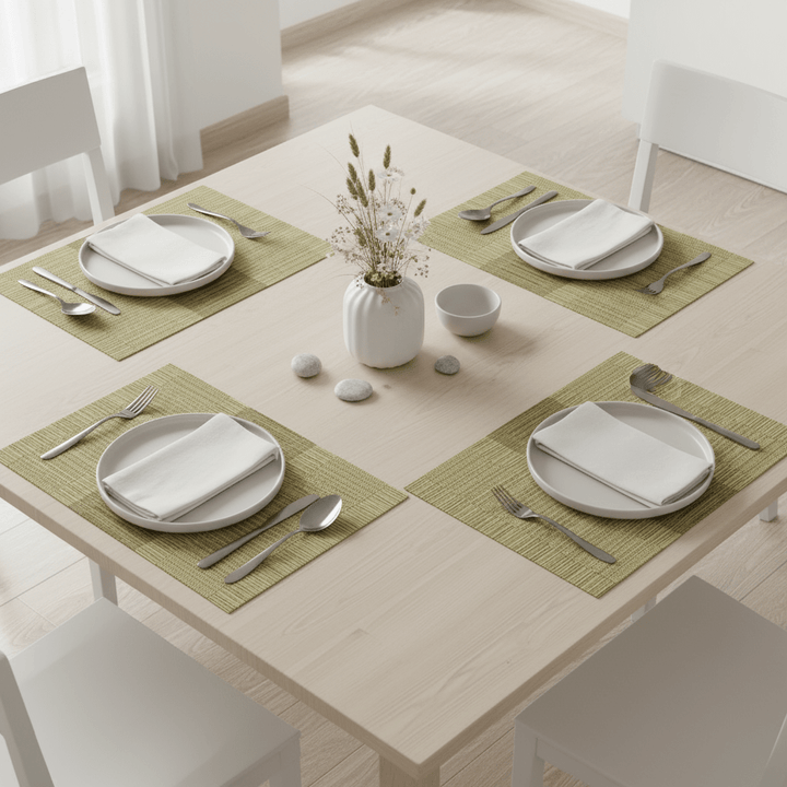 Cinar Dækkeservietter Guld/Beige 6 STK. 30x45 CM - Løven Home