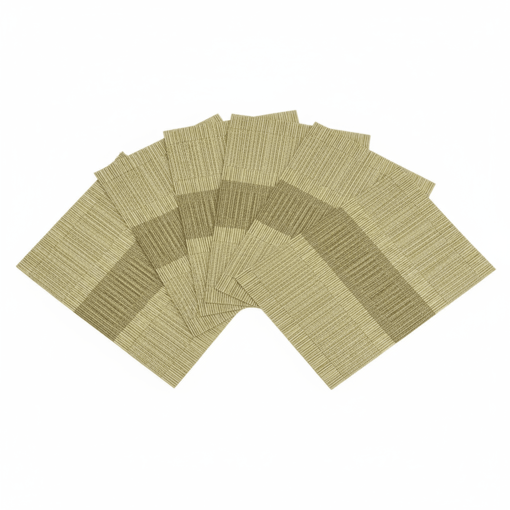 Cinar Dækkeservietter Guld/Beige 6 STK. 30x45 CM - Løven Home