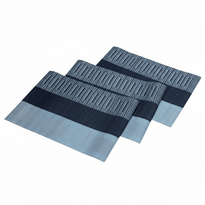 Cinar Dækkeservietter Sort/Grå 6 STK. 30x45 CM - Løven Home