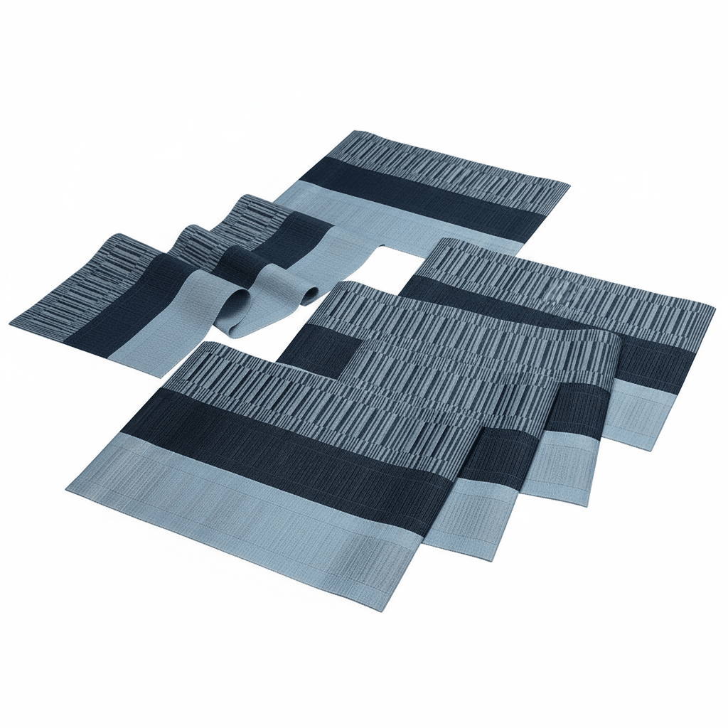 Cinar Dækkeservietter Sort/Grå 6 STK. 30x45 CM - Løven Home