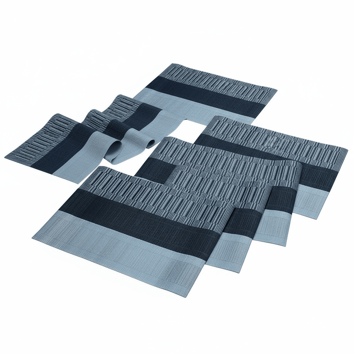 Cinar Dækkeservietter Sort/Grå 6 STK. 30x45 CM - Løven Home