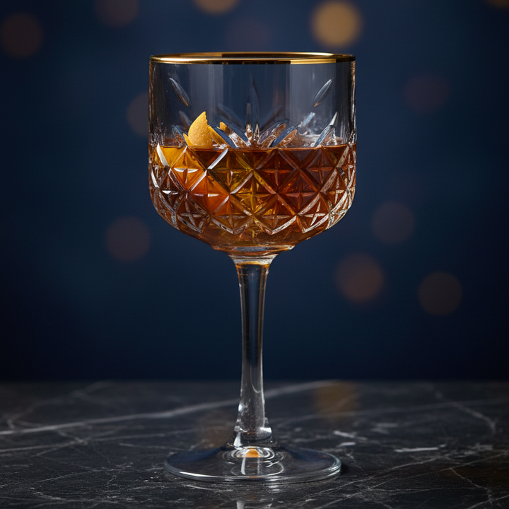 Pasabahce Timeless Golden Touch - Cocktailglas m/Guldkant - 4 stk. 490 ml